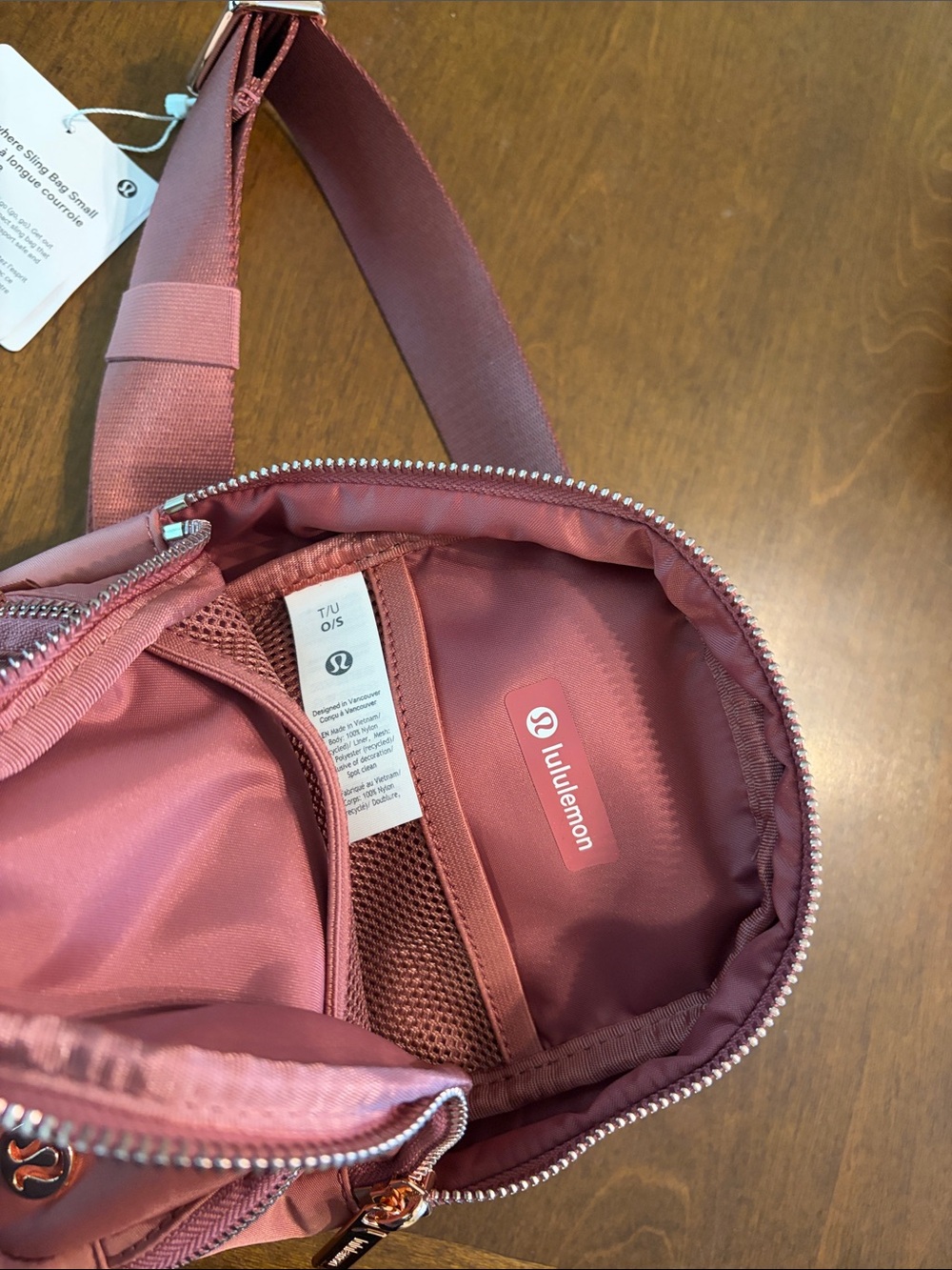 lululemon Rose Pink Mini Backpack Crossbody - Picture 4 of 5